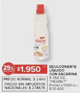Carrefour Hileret edulcorante líquido con sacarina oferta