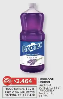 Carrefour Procenex limpiador líquido lavanda botella oferta
