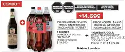 Carrefour Branca 1 fernet botella + 1 gaseosa cola oferta