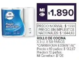 Carrefour Carrefour essential rollo de cocina oferta
