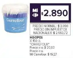 Carrefour Carrefour hisopos oferta