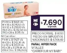 Carrefour Carrefour my baby pañal hiper pack v/talles oferta