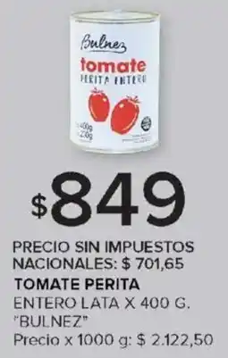 Carrefour Bulnez tomate perita entero lata oferta