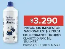 Carrefour Bulnez edulcorante líquido clásico oferta