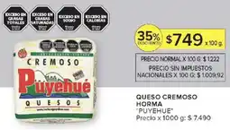 Carrefour Puyehue queso cremoso horma oferta