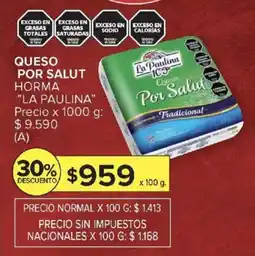 Carrefour La paulina queso por salut horma oferta