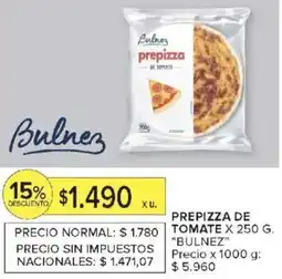 Carrefour Bulnez prepizza de tomate oferta