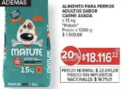 Carrefour Matute Alimento para perros adultos sabor oferta