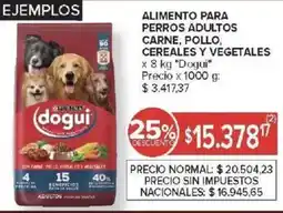 Carrefour Purina dogui alimento para perros adultos carne, pollo, cereales y vegetales oferta