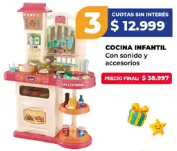 Supermayorista Vital Cocina infantil con sonido y accesorios oferta