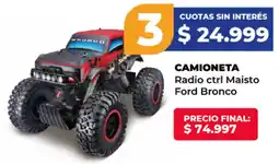 Supermayorista Vital Camioneta radio ctrl maisto ford bronco oferta