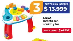 Supermayorista Vital Mesa infantil con sonido y luz oferta