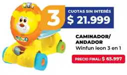 Supermayorista Vital Caminador/ andador winfun leon 3 en l oferta