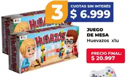 Supermayorista Vital Juego de mesa huevazos oferta