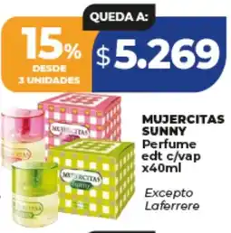 Supermayorista Vital Mujercitas sunny perfume edt c/vap oferta