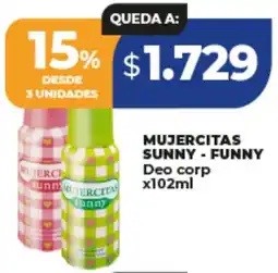 Supermayorista Vital Mujercitas sunny-funny deo corp oferta