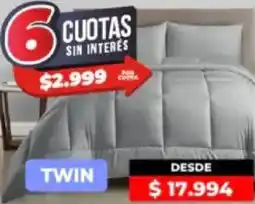 Supermayorista Vital Acolchados y sabanas twin oferta