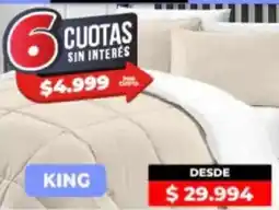 Supermayorista Vital Acolchados y sabanas king oferta