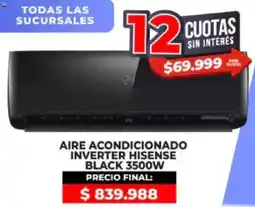 Supermayorista Vital Aire acondicionado inverter hisense black oferta