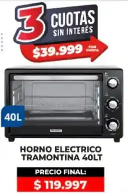 Supermayorista Vital Horno electrico tramontina oferta