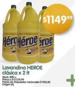 Supermercados Buenos Días Heroe lavandina clásica oferta
