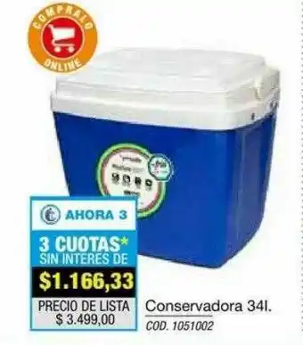 Rio Shop Deco Conservadora 34l oferta