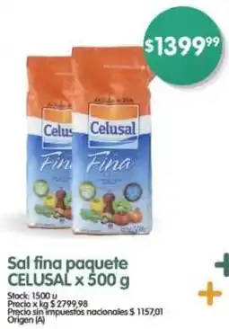 Supermercados Buenos Días Celusal sal fina paquete oferta