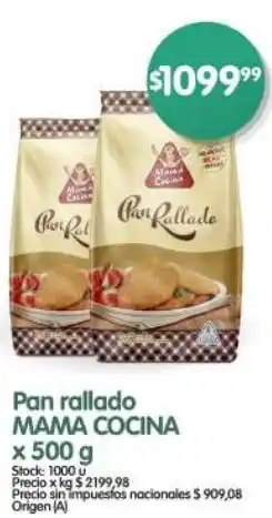 Supermercados Buenos Días Mama cocina pan rallado oferta