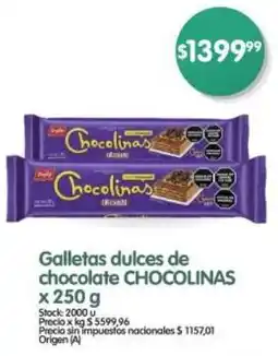 Supermercados Buenos Días Chocolinas galletas dulces de chocolate oferta