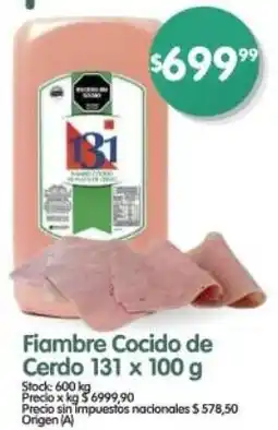 Supermercados Buenos Días Fiambre cocido de cerdo oferta