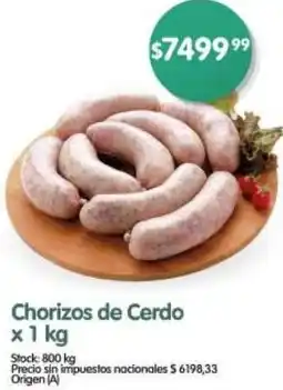 Supermercados Buenos Días Chorizos de cerdo oferta
