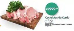 Supermercados Buenos Días Costeletas de cerdo oferta