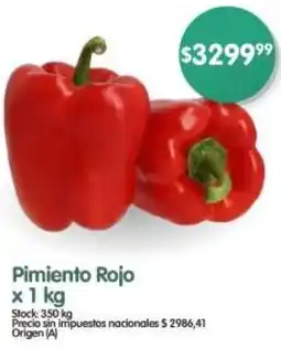 Supermercados Buenos Días Pimiento rojo oferta