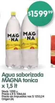 Supermercados Buenos Días Magna agua saborizada tonica oferta