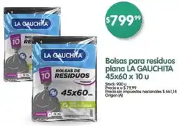 Supermercados Buenos Días La gauchita bolsas para residuos plana oferta