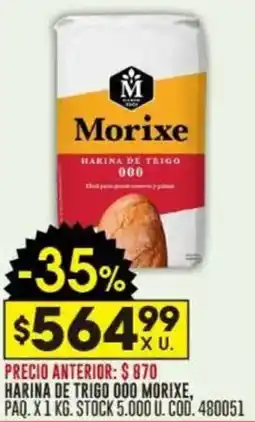 Coto Morixe harina de trigo 000 oferta