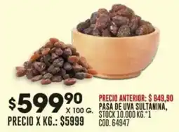 Coto Pasa de uva sultanina oferta