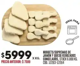 Coto Nuggets/supremas de jamon y queso rebozados congelados oferta