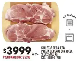 Coto Chuletas de paleta/ paleta de cerdo con hueso oferta