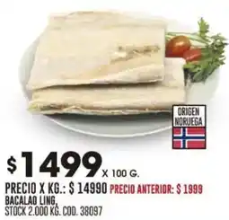 Coto Bacalao ling oferta