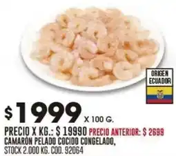 Coto Camaron pelado cocido congelado oferta