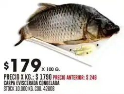 Coto Carpa eviscerada congelada oferta