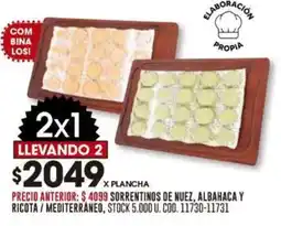 Coto Sorrentinos de nuez, albahaca y ricota / mediterráneo oferta