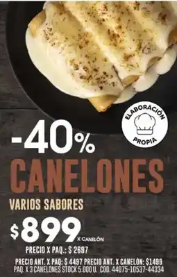Coto Canelones varios sabores oferta