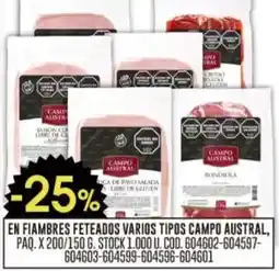 Coto En fiambres feteados varios tipos campo austral oferta