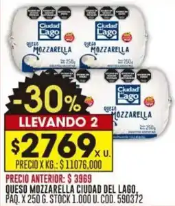 Coto Queso mozzarella ciudad del lago oferta