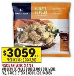 Coto Solimeno nuggets de pollo congelados oferta