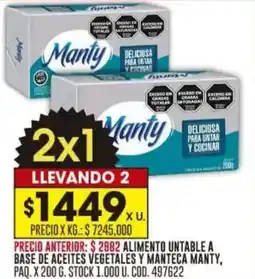 Coto Manty alimento oferta