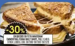 Coto En quesos en feta maasdam/ emmenthal/edam daily dairy oferta