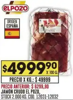 Coto Elpozo jamón crudo oferta